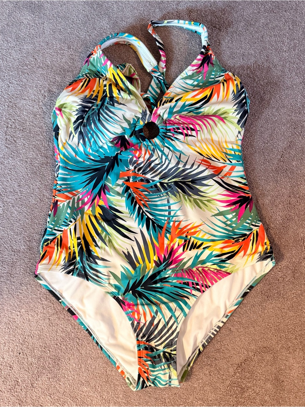 Women’s SHADE & SHORE Tropical Print One-Piece Swimsuit